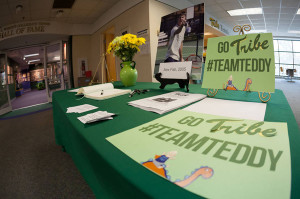 The men's tennis program hosted the "Tribe for Teddy" event Sunday. COURTESY PHOTO / TRIBE ATHLETICS
