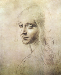 ''Head of a Young Woman'' (study for the angel in the ''Virgin of the Rocks'') is one of the sketches featured in the exhibit. COURTESY PHOTO / WM.EDU