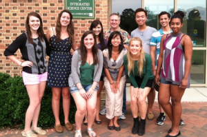 The Forsyth lab team poses in front of the ISC. COURTESY PHOTO /  FORSYTH LAB