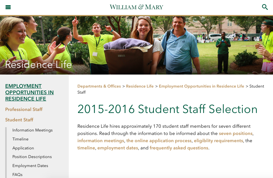 ResLife discusses hiring process