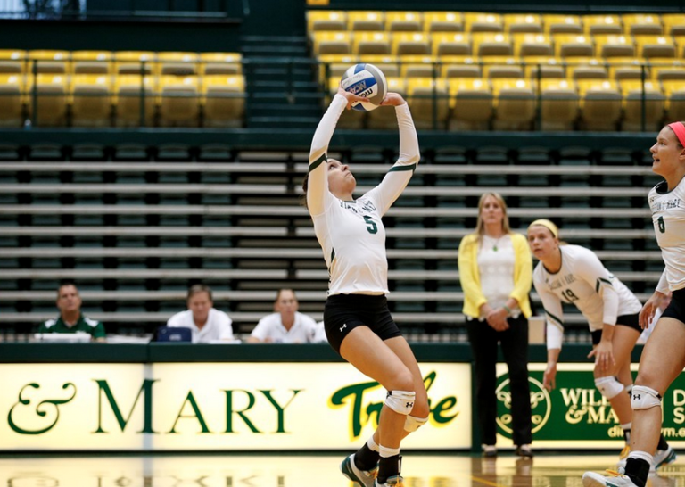 Volleyball: Tribe begins conference play with setbacks at JMU, Elon