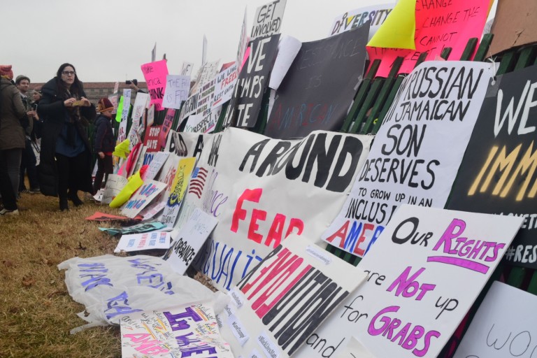 A climate of support: finding a community at the women’s march