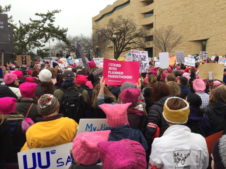 Students join day of protest: Women’s March fills streets across nation, in Williamsburg