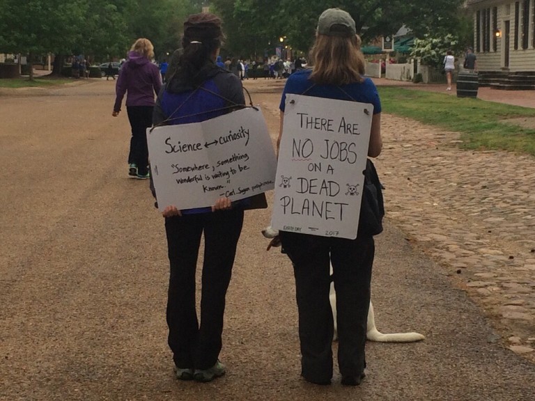 Environmental protest fills Duke of Gloucester street: March focuses on EPA budget cuts