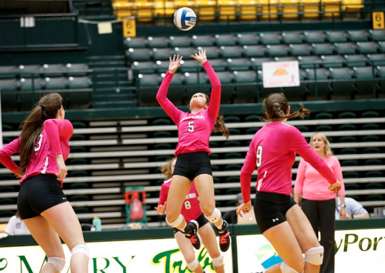 Volleyball: Tribe drops two straight to Delaware, Towson