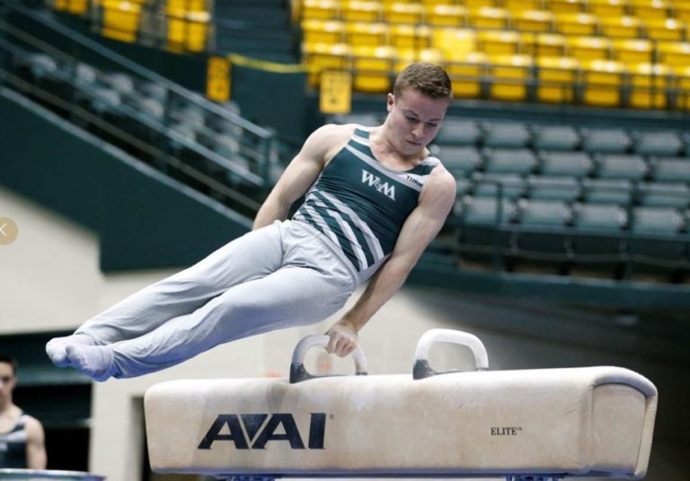 Men’s Gymnastics: Tribe finishes in second place at tri-meet