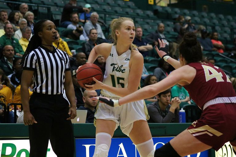 Women’s basketball: Cougars narrowly defeat Tribe 79-77