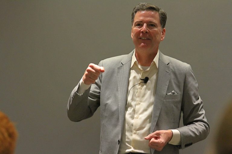 Former FBI Director James Comey ’82 discusses integrity, ethics in career