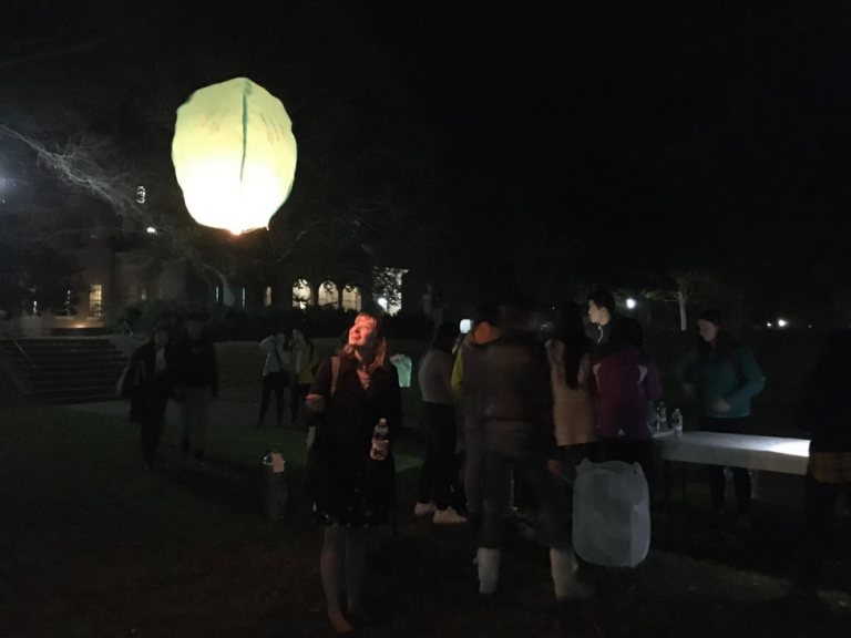 Wednesday Night Lights: Chinese Student Organization holds Lantern Festival on Sunken Gardens