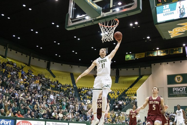 Men’s Basketball: Tribe beats Elon, locks up 2-seed in CAA