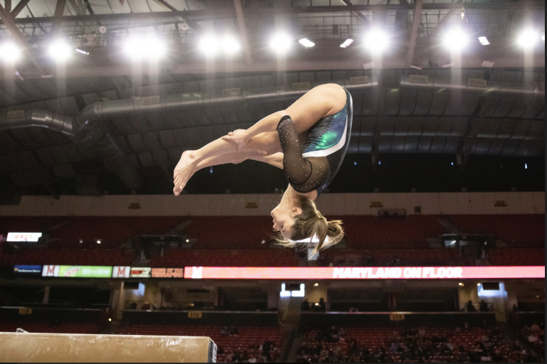 Women’s Gymnastics: Tribe earns season-high bar and beam scores in Senior Day loss