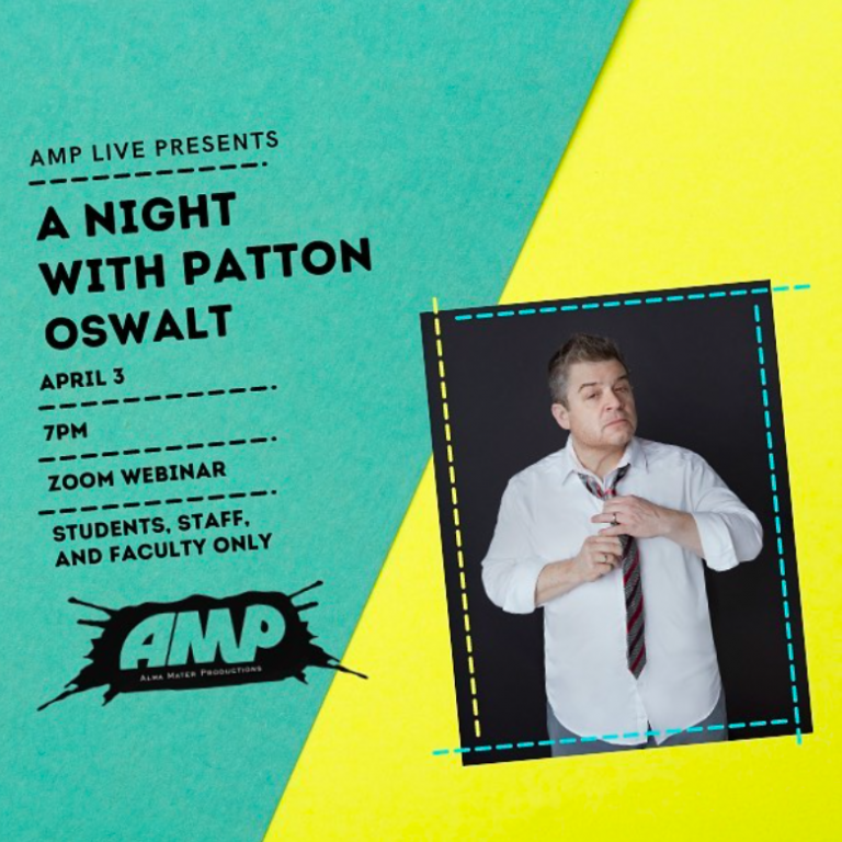 A Night with Patton Oswalt: AMP Live hosts actor, alumni Patton Oswalt ’91 for a talk on his time at the College