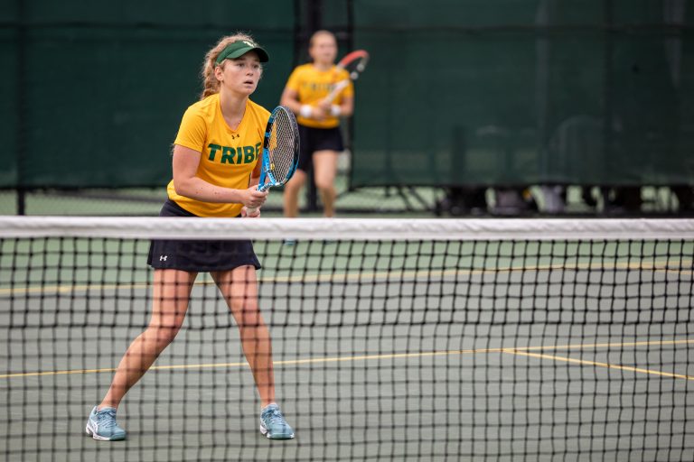 Women’s Tennis: Loss of doubles point fatal to No. 3 Tribe in CAA Finals