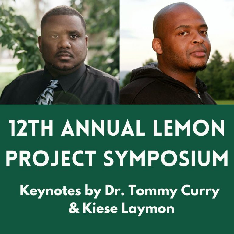 Tommy J. Curry and Kiese Laymon speak at 12th annual Lemon Project Symposium