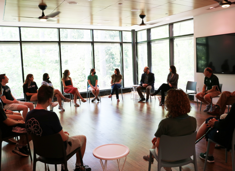 Wellness Center hosts mental health focus group with student ambassadors, Virginia officials