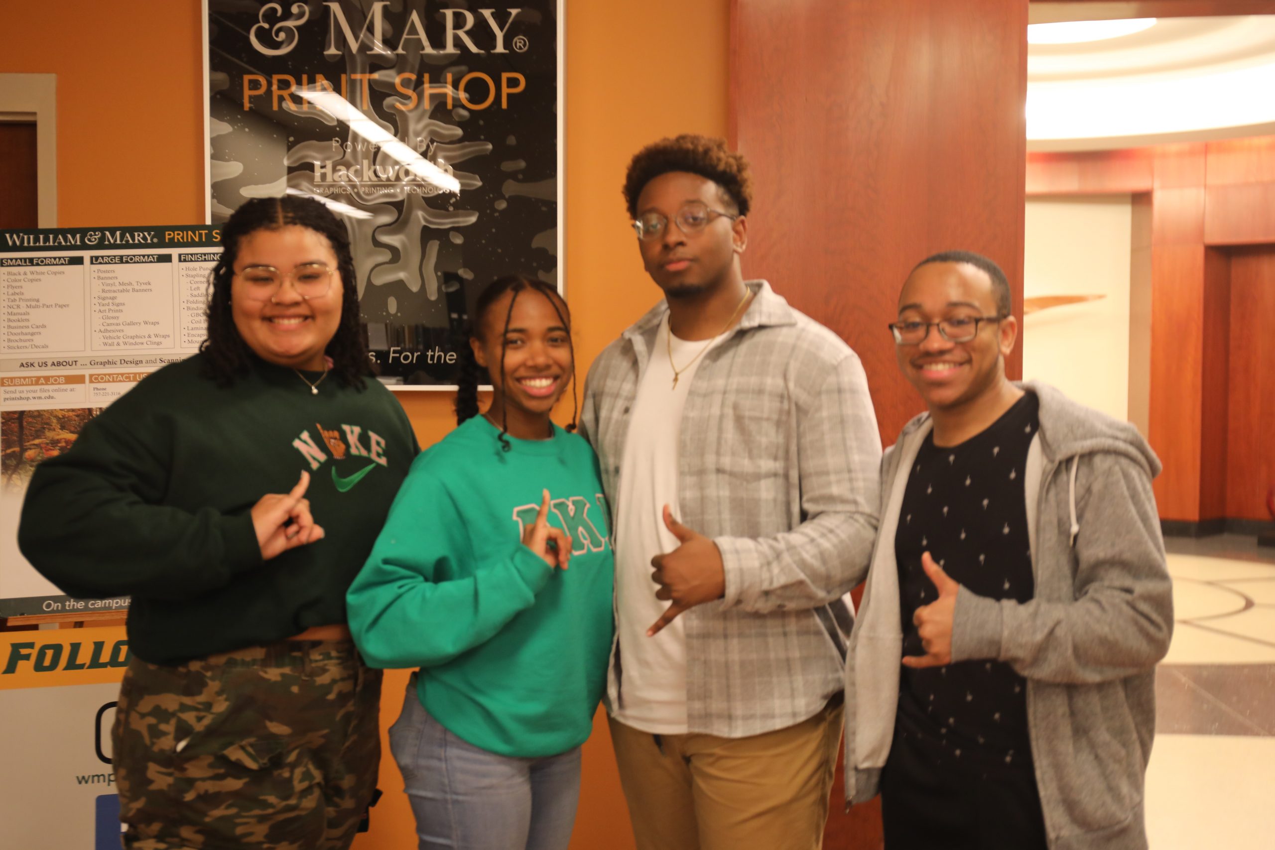 NPHC Vice President Kaya Lee ’24 and other members of the NPHC. PEERAWUT RUANGSAWASDI // THE FLAT HAT