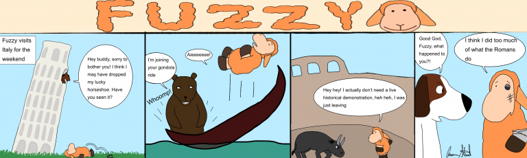 Fuzzy 40: Fuzzy Travels to Italy for the Weekend