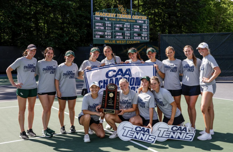 Women’s tennis takes home 28th CAA title