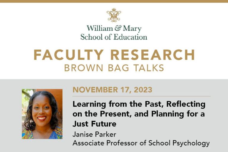 Dr. Janise Parker assesses key findings from research with Bray School Lab, presents action steps for facing contemporary issues in K-12 classrooms