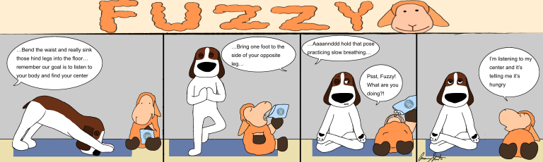 Fuzzy 58: Fuzzy and Blues Take a Yoga Class