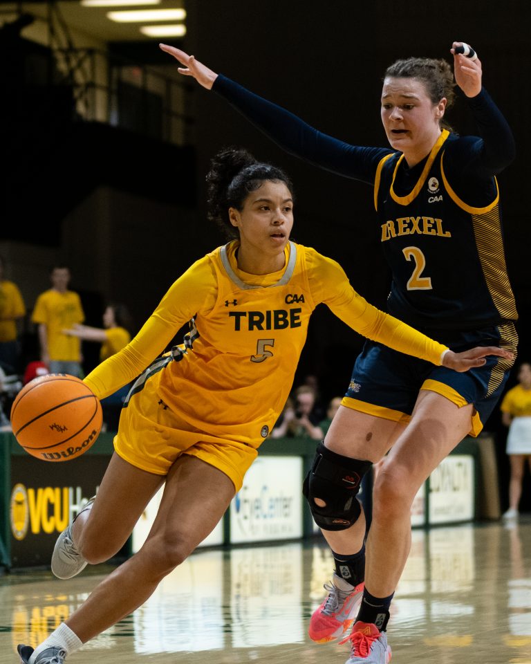 Tribe dominates in Gold Rush game, beats Drexel 75-62