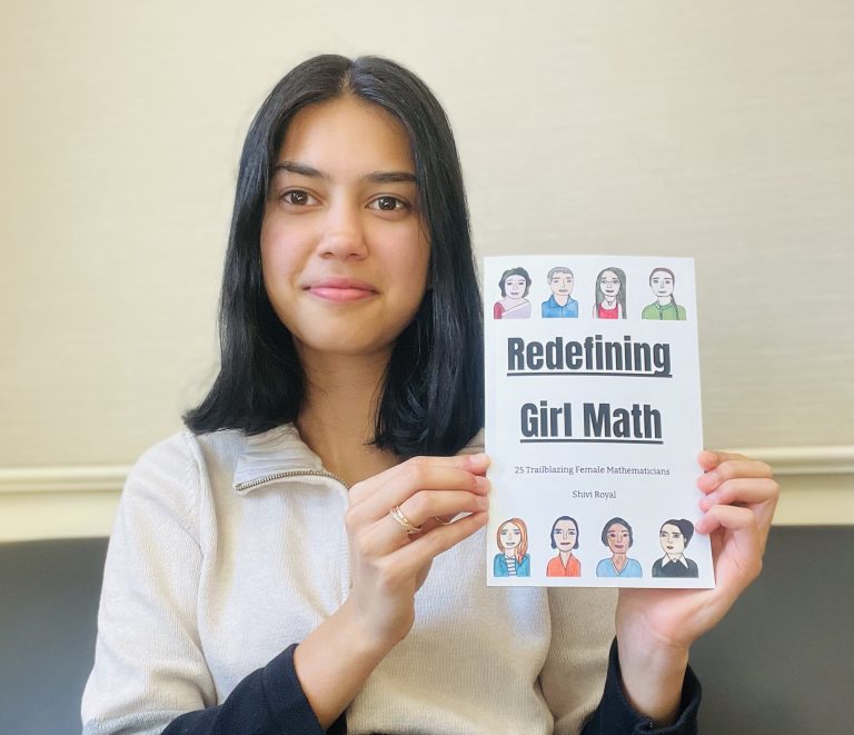 Redefining girl math: Shivi Royal ’27 publishes biography of female mathematicians, empowers women in STEM