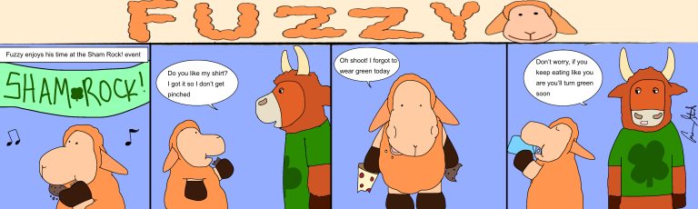 Fuzzy 64: Fuzzy Celebrates St. Patrick’s Day