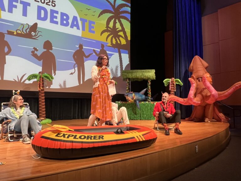 Professors defend their disciplines in fight for survival during Raft Debate