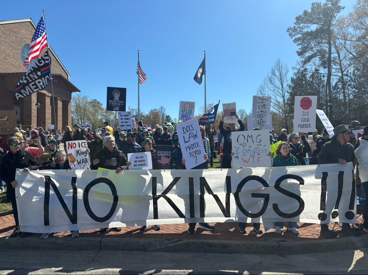 Community members gather for ‘No Kings’ anti-Trump protest in Williamsburg