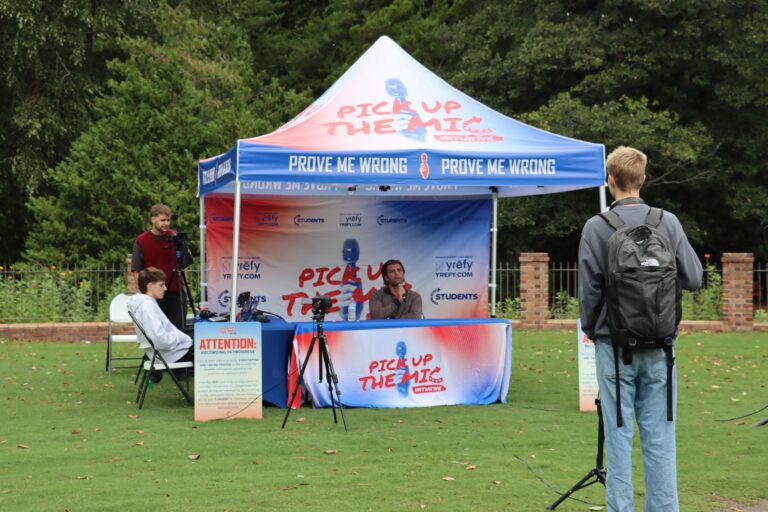 College’s Turning Point USA chapter hosts debate on Sunken Garden, students react